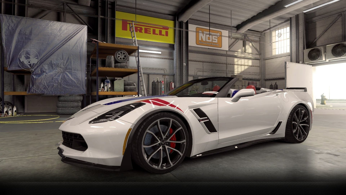 CSR2 Chevrolet Corvette Grand Sport Convertible - ArcticWhite