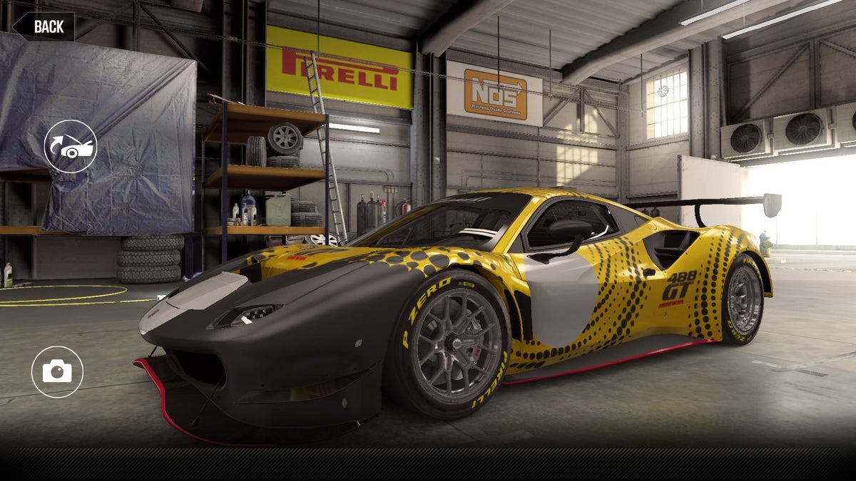 CSR2 Ferrari 488 GT Modificata - Giallo Tristrato