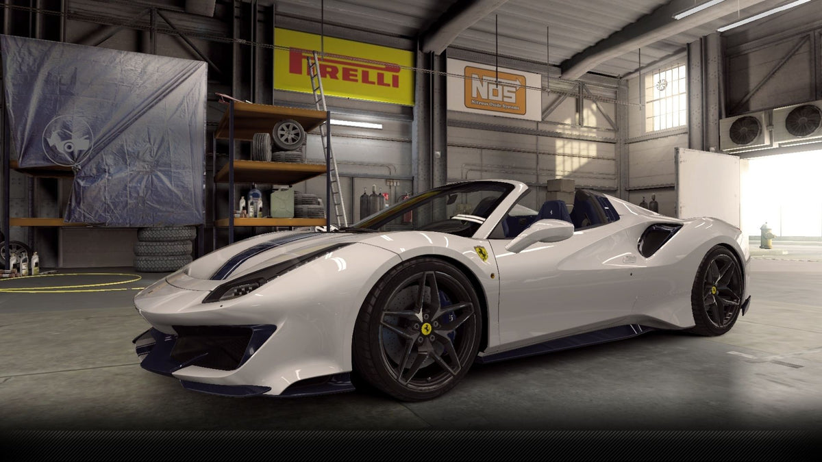 CSR2 Ferrari 488 Pista Spider - BiancoAvus