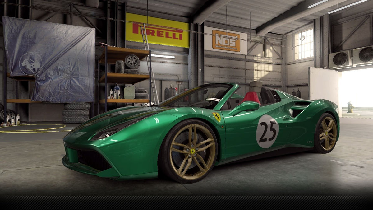 CSR2 Ferrari 488 Spider ''70th Anniversary'' - MetallicGreen