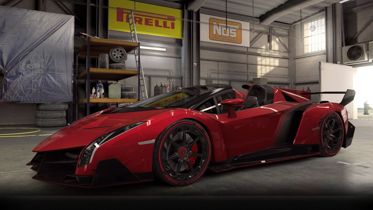 CSR2 Lamborghini Veneno Roadster - RossoVeneno
