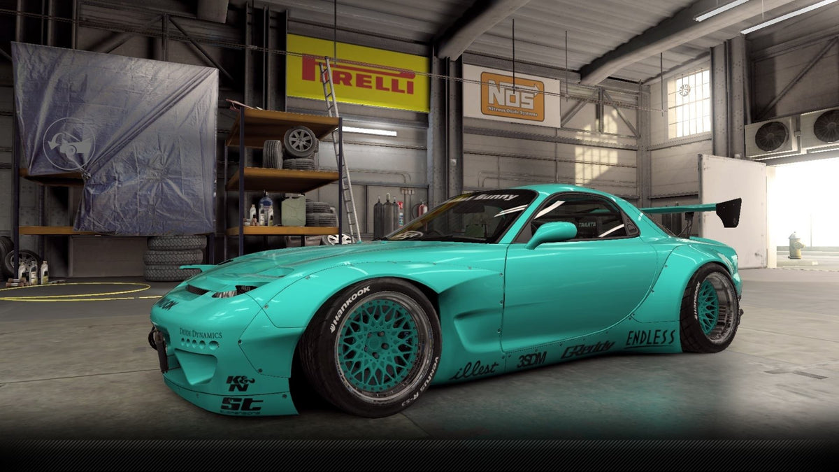 CSR2 Mazda Rocket Bunny RX-7 - TurquoiseBlue