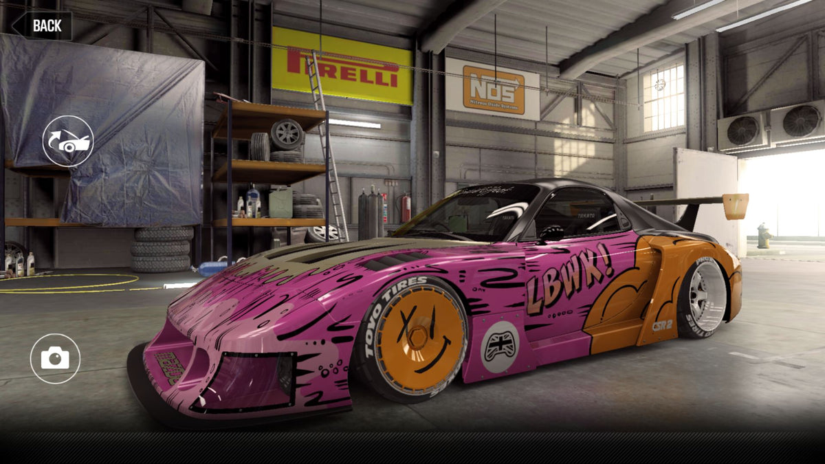 CSR2 Mazda Special Effect LB Silhouette RX-7 - SpecialEffectPink