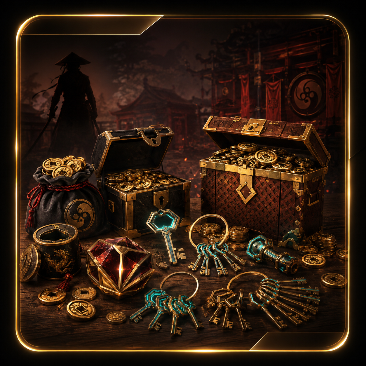 Keys & Gold Pack