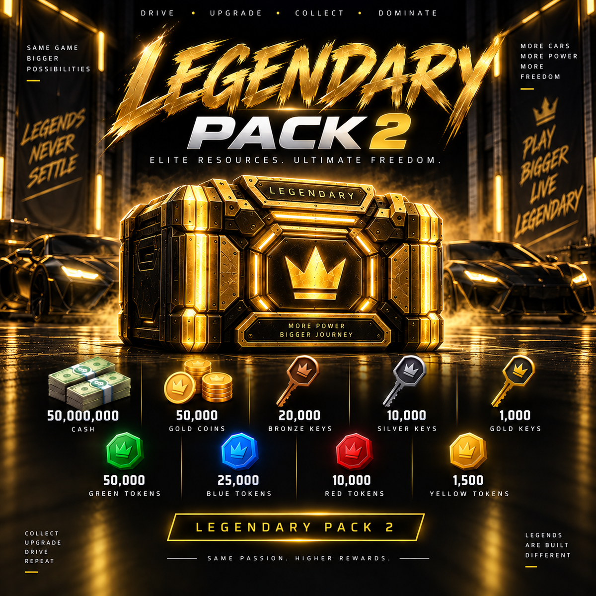 CSR2 Legendry Pack 2